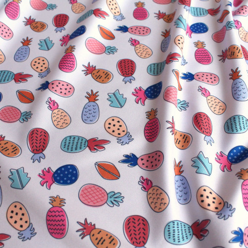 Fun pineapple pattern fabric