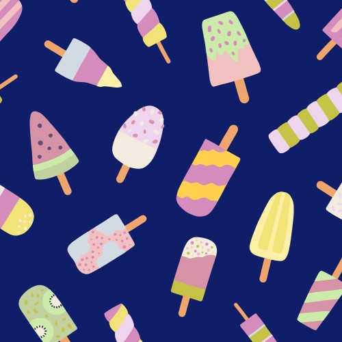 Popsicles surface pattern design