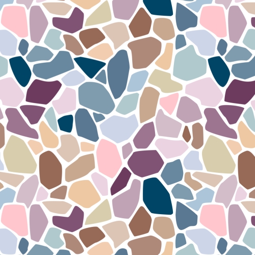 Spanish mosaic in pastel colors