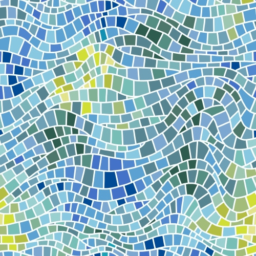 Swimming pool mosaic repeat pattern