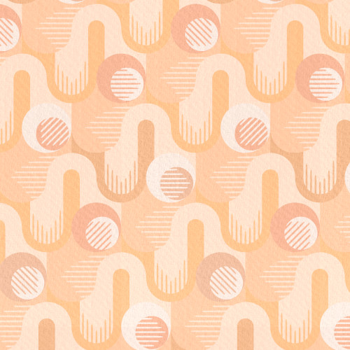 Minimalist geometric pattern in salmon orange tones