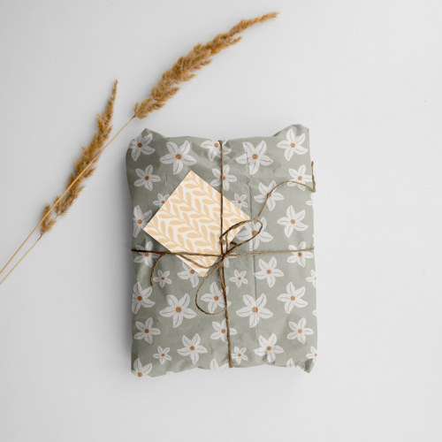 floral wrapping paper