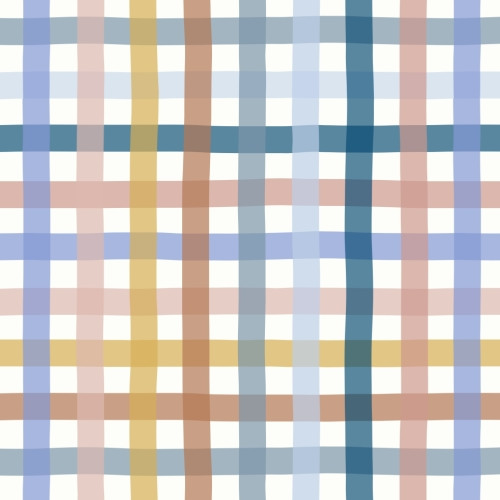 gingham pattern design on pastel colors