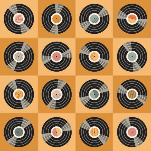 vinyl record pattern design