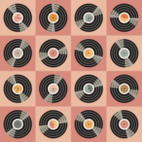 vinyl record pattern design