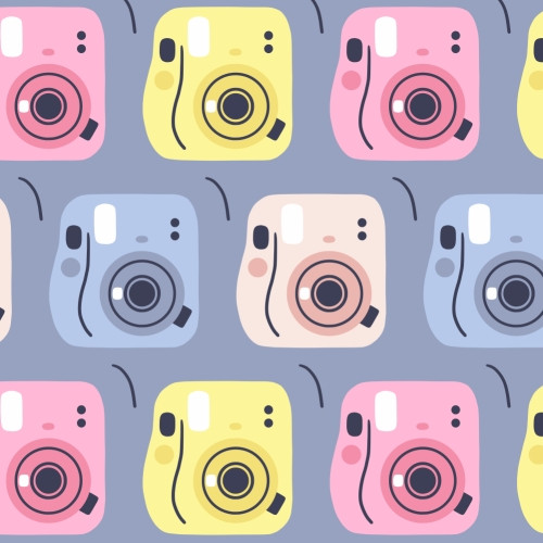 instant camera pattern design