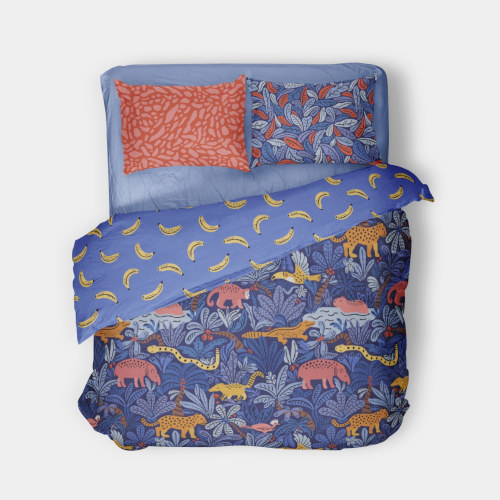 tropical jungle surface pattern design bed linen collection