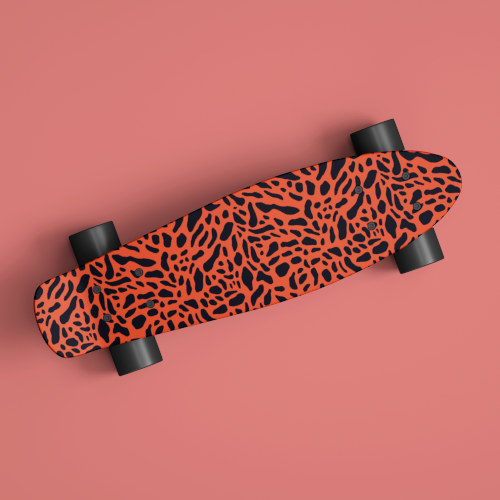 animal print skateboard